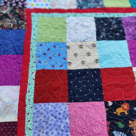 Handmade Patchwork Baby Quilt - Picture 6 of 8